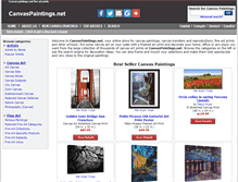 Tablet Screenshot of canvaspaintings.net